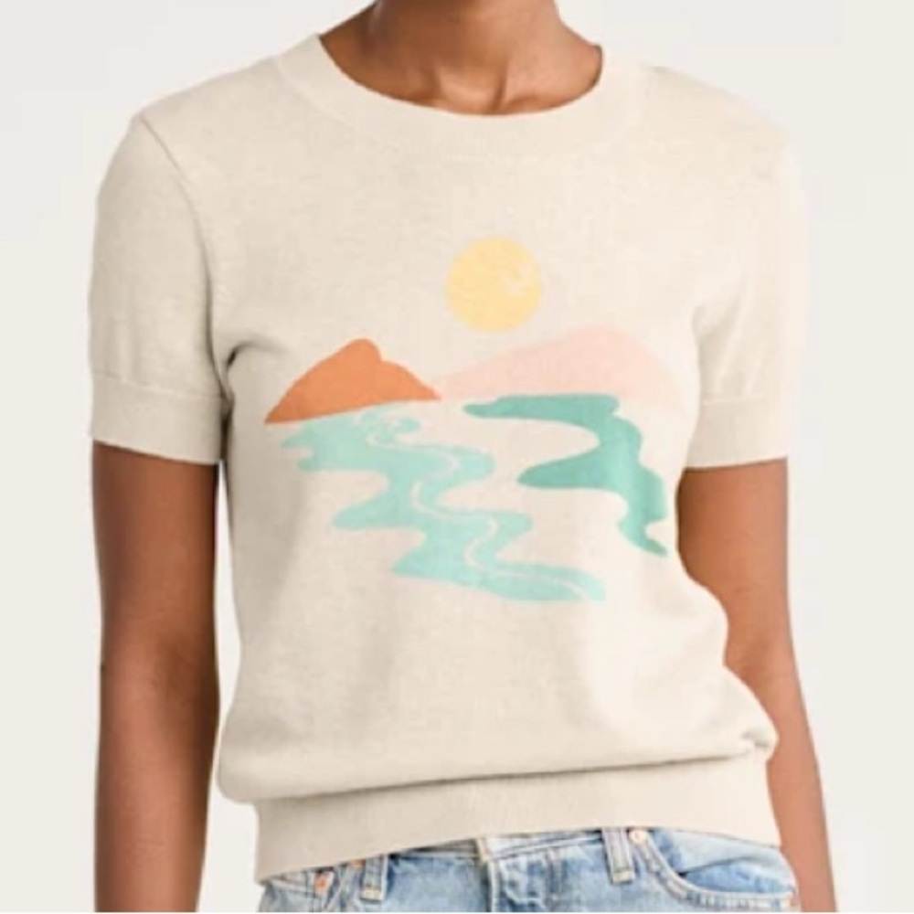 Pendleton Cream Graphic Short Sleeve Tee